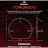 Rasvjeta Za Pikado Metu Mission Torus 270 USB-C Crna