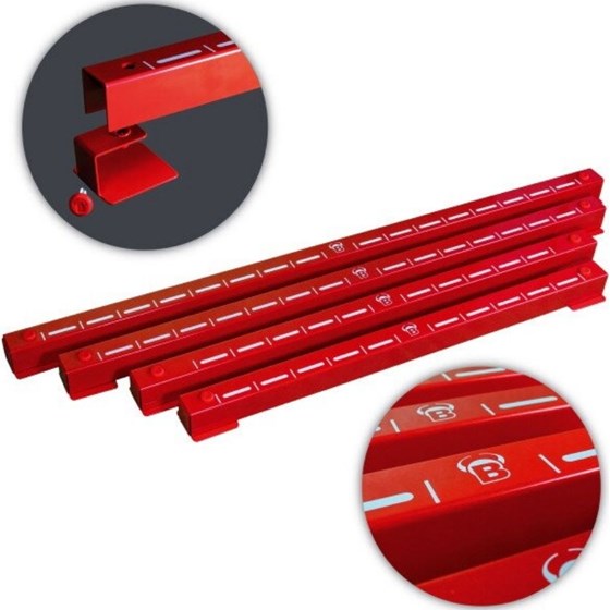 Startna Linija Za Bacanje Bulls Oky System Metal Crvena 80cm