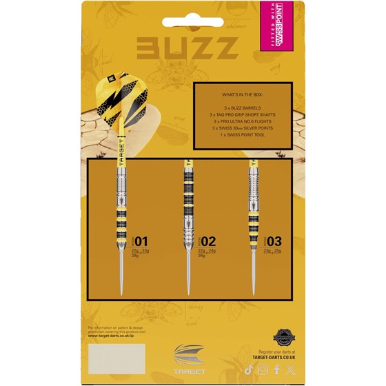 Strelice Za Pikado Buzz SP02 90% Tungsten 