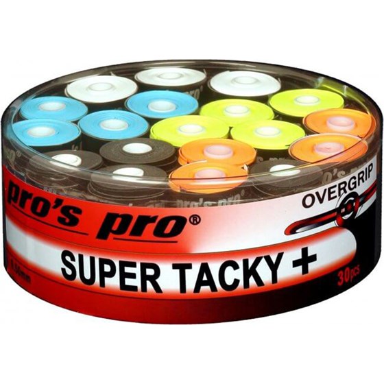 Grip Za Reket Pro's Pro Super Tacky + Raznobojni 30