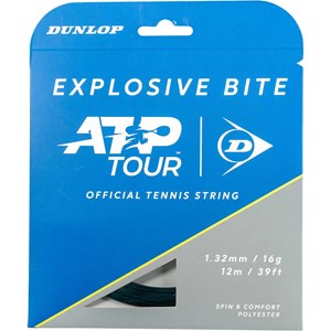 Žica Za Tenis Dunlop Explosive Bite 1.32mm 12m Crna