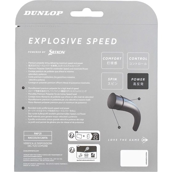 Žica Za Tenis Dunlop Explosive Speed 1.25mm 12m Plava