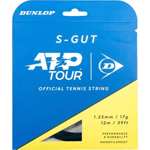 Žica Za Tenis Dunlop S-Gut 1.25mm 12m Crna