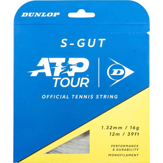 Žica Za Tenis Dunlop S-Gut 1.32mm 12m Bijela