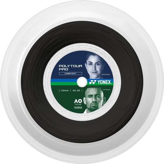 Žica Za Tenis Yonex Poly Tour Pro 1.25mm 200m Crna