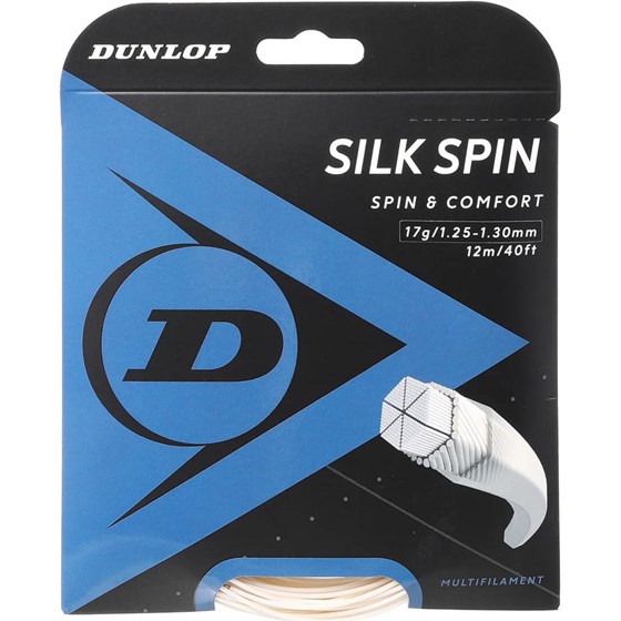 Žica za Tenis Silk Spin 1,25-1,30mm 12m Bijela