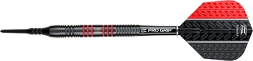 Strelice Za Pikado Strelice Za Pikado Vapor8 Crna 80% Tungsten Crvena